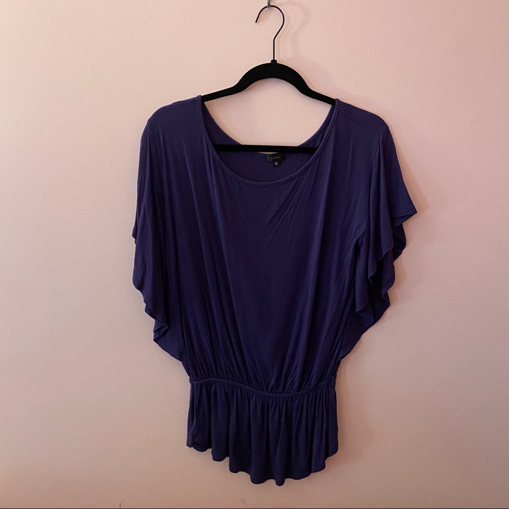 purple shirt
